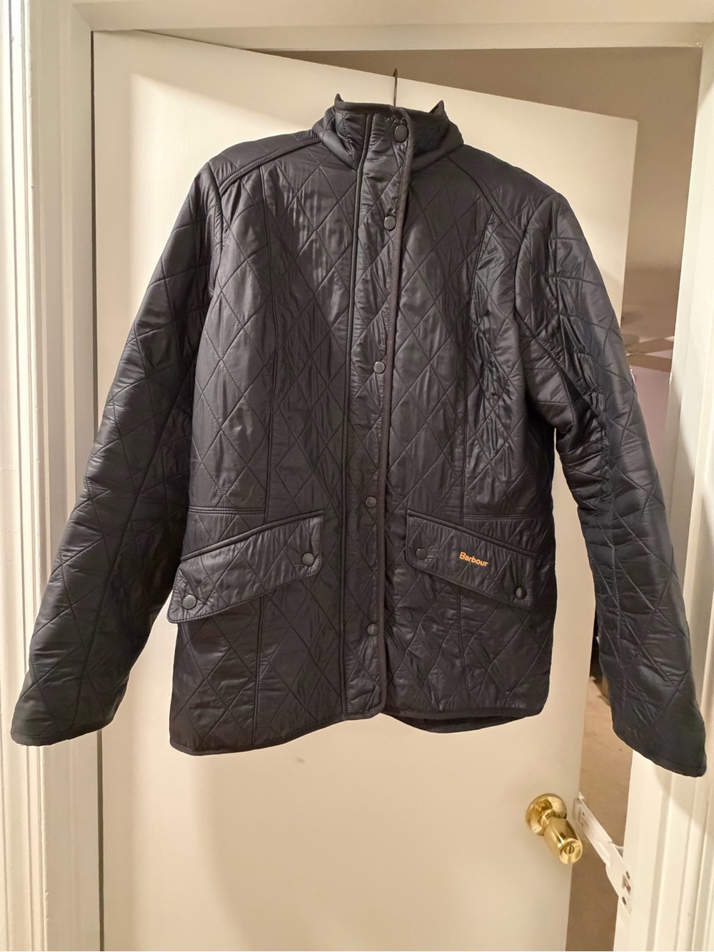 Barbour Navy Quilted Puffer Jacket - Women's